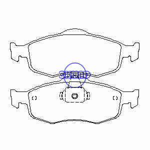 FORD COUGAR MONDEO SCORPIO Contour MERCURY Cougar Mystique Pastilha de freio FMSI: 7528-D745 7528-D648 OEM: 1079347 FDB884 TRW: GDB1107 WVA: 21394 21395 21396 23071, FF884